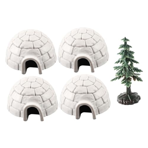 KOMBIUDA Mini-Weihnachtsbaum Eishausstatue Künstlicher Weihnachtsbaum Weihnachtsbaumdekoration Kunststoff Modell Dekoratives Eishaus KOMBIUDA Mini-Weihnachtsbaum Eishausstatue Künstlicher Weihnachtsbaum Weihnachtsbaumdekoration Kunststoff Modell Dekoratives Eishaus von KOMBIUDA