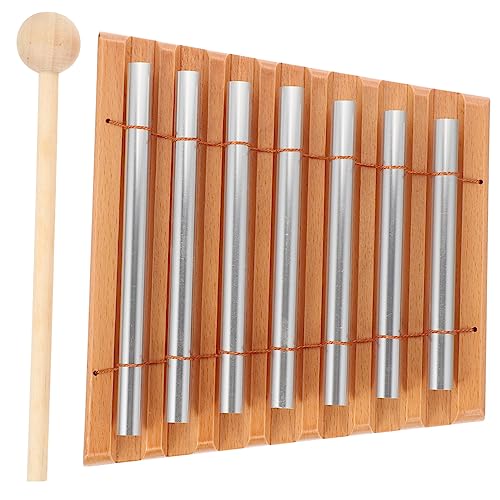 KOMBIUDA 1 Satz Tönige Windglocke für Klassenzimmer Handglockenspiel als Percussion Instrument für Musikunterricht Meditation und Kreative Spielstunden von KOMBIUDA