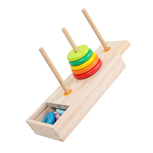 KOMBIUDA 1 Satz Turm von Hanoi Puzzle rätselbuch holzspielzeug Kindergeburtstagsgeschenk Puzzle für Toy Stapelturm hölzerner Stapler Formsortierspielzeug Colorful KOMBIUDA 1 Satz Turm von Hanoi Puzzle rätselbuch holzspielzeug Kindergeburtstagsgeschenk Puzzle für Toy Stapelturm hölzerner Stapler Formsortierspielzeug Colorful von KOMBIUDA