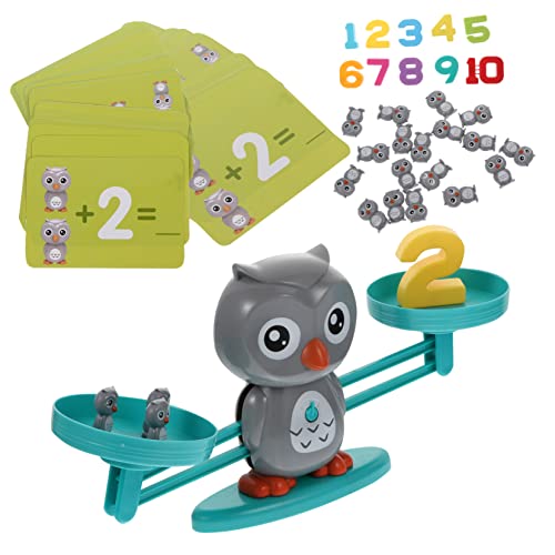 KOMBIUDA 1 Satz Waagen ausbalancieren Kleinkinder Spiele Balance-Mathe-Spiel Balance Cooles Mathe-Spiel Stammlernwerkzeug Stamm-Lernwerkzeug-Spiel Plastik Grey von KOMBIUDA