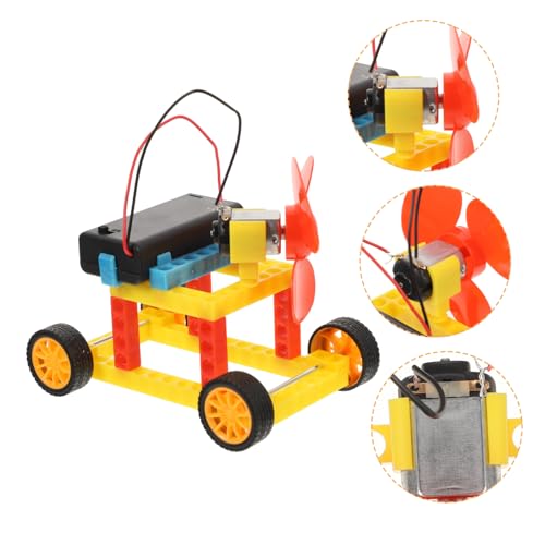KOMBIUDA 1 Satz Windmühle Automodell Windkraft Selber Bauen Lernset Bauen Wissenschaftliches Lernspielzeug Kits Für Den Naturwissenschaftlichen Unterricht DIY-lernsets Motor von KOMBIUDA
