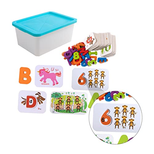 KOMBIUDA Puzzlespielzeug Für Kinder Doppelseitiges Lernspielzeug Zahlen-zuordnungsspielzeug Ab 3 Jahren von KOMBIUDA
