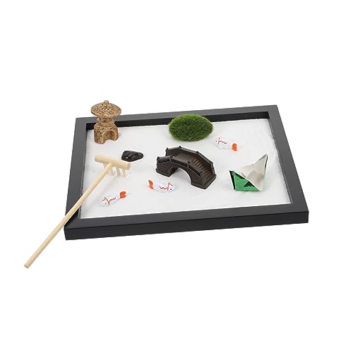 KOMBIUDA 1 Satz Zen Sandbox Modell Multifunktionale Tischdekoration Kunsthandwerk Ornament für Zuhause oder Büro Elegantes Design mit Feinen Details für Mikro Landschaften KOMBIUDA 1 Satz Zen Sandbox Modell Multifunktionale Tischdekoration Kunsthandwerk Ornament für Zuhause oder Büro Elegantes Design mit Feinen Details für Mikro Landschaften von KOMBIUDA