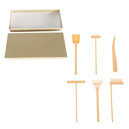 KOMBIUDA 1 Satz Zen-Sandrechen-Set Vorspeise Dekoration im Freien doppelte Mülleimer spaß witzige Werkzeug zum Zeichnen von Sand dekoratives Rechendekor Plastik Yellow KOMBIUDA 1 Satz Zen-Sandrechen-Set Vorspeise Dekoration im Freien doppelte Mülleimer spaß witzige Werkzeug zum Zeichnen von Sand dekoratives Rechendekor Plastik Yellow von KOMBIUDA