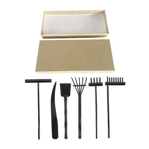 KOMBIUDA 1 Satz Zen-sandrechen-Set Deckel Dekoratives Rechendekor Schaufel Strand Mini-rechen Für Zen-Garten Zen Garten Bausatz Zen-gartenrechen Gartenschere Sandkasten Anlage Black Plastik KOMBIUDA 1 Satz Zen-sandrechen-Set Deckel Dekoratives Rechendekor Schaufel Strand Mini-rechen Für Zen-Garten Zen Garten Bausatz Zen-gartenrechen Gartenschere Sandkasten Anlage Black Plastik von KOMBIUDA