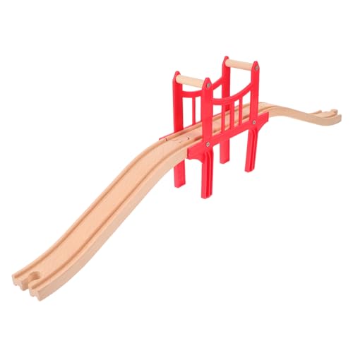 KOMBIUDA 1 Satz der Zug Holzschienen Set Zug Brücke Holzeisenbahn Zug Fahrbahn Langlebiges Holzspielzeug Gleisverbinder Gleiszubehör Eisenbahnbrücke aus Holz Holzstrecke hölzern KOMBIUDA 1 Satz der Zug Holzschienen Set Zug Brücke Holzeisenbahn Zug Fahrbahn Langlebiges Holzspielzeug Gleisverbinder Gleiszubehör Eisenbahnbrücke aus Holz Holzstrecke hölzern von KOMBIUDA