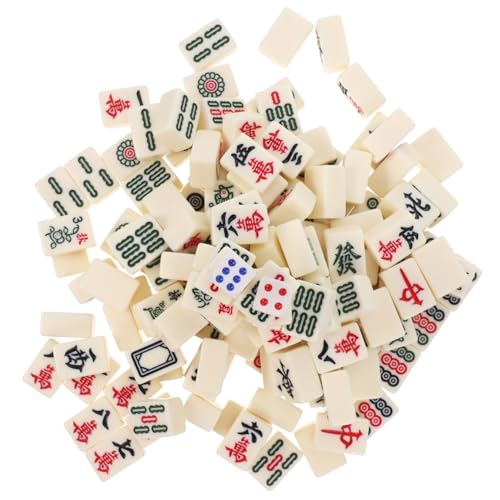 KOMBIUDA Reisefreundliches Set Tragbares Mini-Mahjong-spielset Aufbewahrungskoffer Für Familientreffen Zufällige Farbe von KOMBIUDA