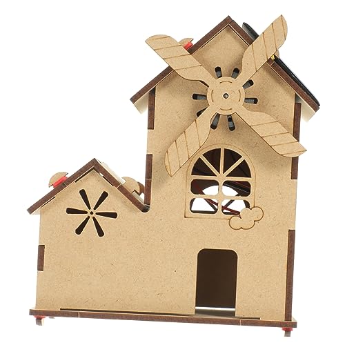KOMBIUDA 1 Set DIY Solarkabine Kinderexperimente Solarpfostenleuchten Tragbares Solarladegerät Solarstrombank Solarbetriebenes DIY Hobby Solar Solarsystem Solarrakete Aus Holz von KOMBIUDA