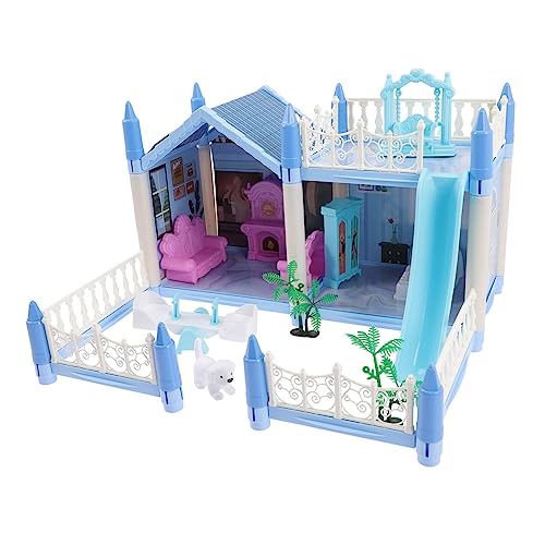 KOMBIUDA 1 Set DIY Villa Schloss Mädchen Mini Puzzles Puzzles Puzzles Mädchen Modellbausätze Kinderspielzeug Mini 3D Puzzles Für Puzzle Rahmen Bausatz Kunststoff Rosa von KOMBIUDA