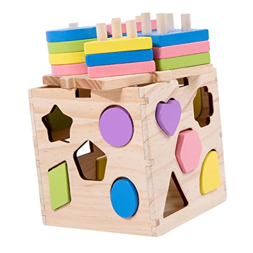 KOMBIUDA 1 Set Geometrische Formensortierbox Pädagogisches Holzspielzeug Für Lustiges Sensorisches Für Kleinkinder Fördert Kreativität Und Kognition KOMBIUDA 1 Set Geometrische Formensortierbox Pädagogisches Holzspielzeug Für Lustiges Sensorisches Für Kleinkinder Fördert Kreativität Und Kognition von KOMBIUDA