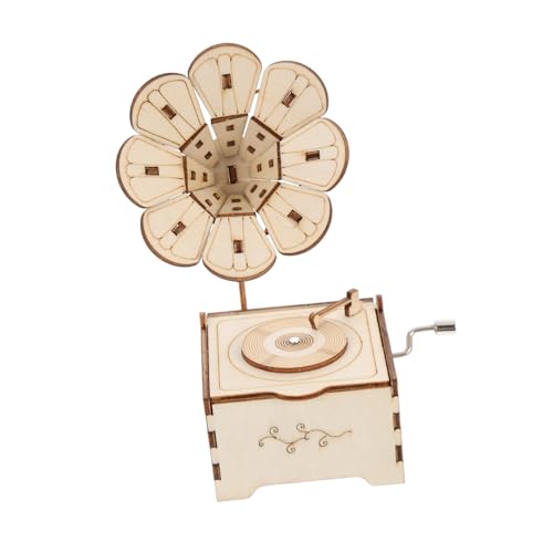 KOMBIUDA 1 Set Grammophon Spieluhr Retro Musik Musik Puzzles Handarbeit Montage Musikspielzeug Montage Holz KOMBIUDA 1 Set Grammophon Spieluhr Retro Musik Musik Puzzles Handarbeit Montage Musikspielzeug Montage Holz von KOMBIUDA