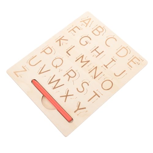 KOMBIUDA Kindersicheres Buchstaben- Und Zahlen-tracing-Board Aus Holz Beschäftigungsbrett Für Pädagogisches Spielen Und Lernen Von Kindern von KOMBIUDA