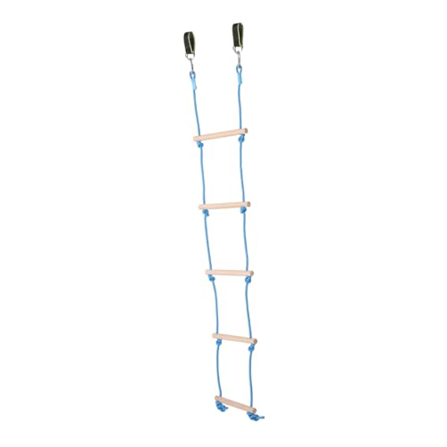 KOMBIUDA 1 Set Kletterleiter Strickleiter Für Mini Kletterseilleiter Brandschutzleiter Kletterleiter Baumseilleiter Buche Himmelblau von KOMBIUDA