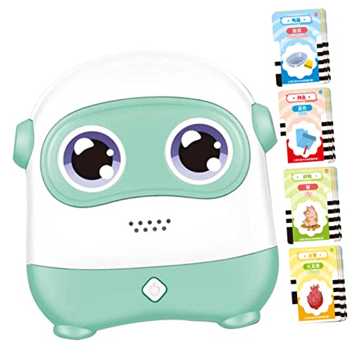 KOMBIUDA 1 Set Lesemaschine Sprachlerngerät Lernspielzeug Für Lernspielzeugkarten Lesespielzeug Frühes Pädagogisches Englischgerät Grün 500 Mah Lithiumbatterie von KOMBIUDA