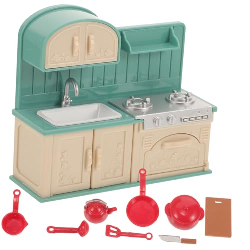 KOMBIUDA 1 Set Mini Küchenspielzeugmodelle Puppenhauszubehör Küchenutensilien Mädchenspielzeug Mini Küchenwerkzeug Mini Kochgeschirrmodell Rollenspiel Mini Küchenzubehör von KOMBIUDA