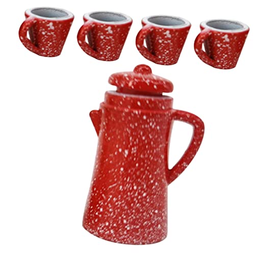 KOMBIUDA 1 Set Mini Teetasse Miniatur Teefilter Loser Tee Ei Loser Tee Teekessel Mit Sieb Simulations Und Tasse Puppenhaus Bausätze Kleine von KOMBIUDA