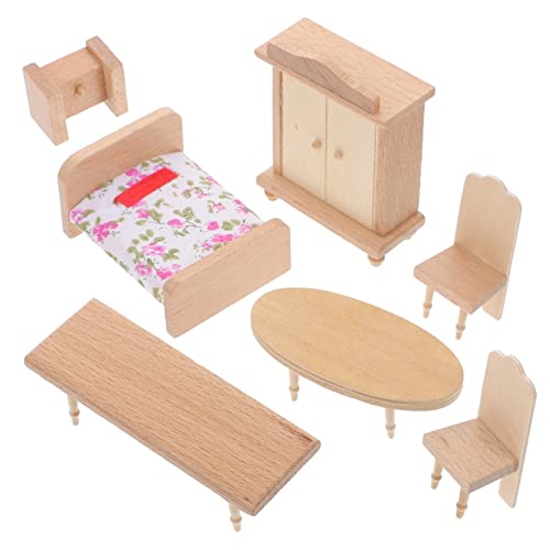 KOMBIUDA 1 Set Mini Tisch Und Stühle Puppenhausmöbel Puppenmöbel Puppenhausmöbel Puppenhauszubehör Puppenbett Puppenkleidungsaufbewahrung Puppenstuhl Puppenhauszubehör Holz KOMBIUDA 1 Set Mini Tisch Und Stühle Puppenhausmöbel Puppenmöbel Puppenhausmöbel Puppenhauszubehör Puppenbett Puppenkleidungsaufbewahrung Puppenstuhl Puppenhauszubehör Holz von KOMBIUDA