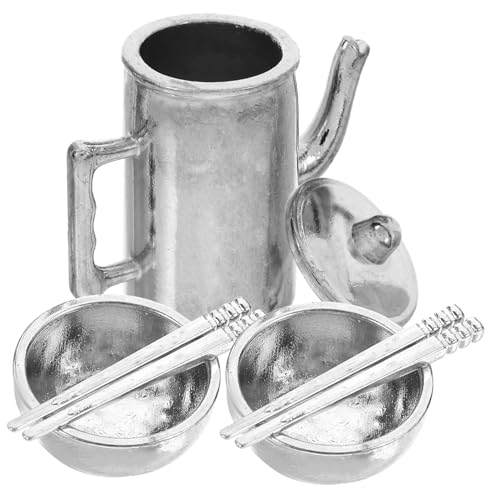 KOMBIUDA 1 Set Miniatur Puppenhausgeschirr Wasserkocher Servierutensilien Puppenhauszubehör Mini Essstäbchen Mini Küchengeschirr Ornament Mini Schüssel Puppenhausbedarf KOMBIUDA 1 Set Miniatur Puppenhausgeschirr Wasserkocher Servierutensilien Puppenhauszubehör Mini Essstäbchen Mini Küchengeschirr Ornament Mini Schüssel Puppenhausbedarf von KOMBIUDA