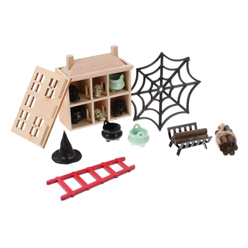 KOMBIUDA 1 Set Miniatur Puppenhausmöbel Ornamente Halloween Set Spielzeughaus Wohnaccessoires Modellbausätze Dekorationen Mini Hausdekor Requisite Mini Puppenhaus Bausatz KOMBIUDA 1 Set Miniatur Puppenhausmöbel Ornamente Halloween Set Spielzeughaus Wohnaccessoires Modellbausätze Dekorationen Mini Hausdekor Requisite Mini Puppenhaus Bausatz von KOMBIUDA