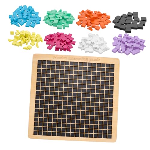 KOMBIUDA 1 Set Mosaik Puzzle Kid Puzzles Puzzles Mosaik Blöcke Puzzle Holz von KOMBIUDA