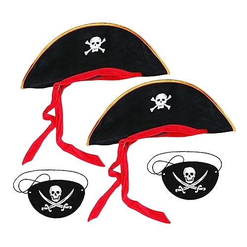KOMBIUDA 1 Set Piratenhut Halloween Outfits Stirnbänder Piratenkostüm Für Kleinkinder Halloween Piratenkostüm Augenklappe Und Haken Piraten Make Up Stirnband Piraten KOMBIUDA 1 Set Piratenhut Halloween Outfits Stirnbänder Piratenkostüm Für Kleinkinder Halloween Piratenkostüm Augenklappe Und Haken Piraten Make Up Stirnband Piraten von KOMBIUDA