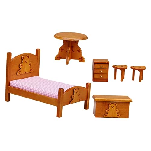 KOMBIUDA 1 Set Puppenhaus Bettset Mini Puppenbett Puppenhaus Puppenhaus Puppenzimmer Babypuppe Spielzeughaus Puppenhäuser Für Mädchen Kreatur Das Puppenhaus Szenenlayout Schrankmodell KOMBIUDA 1 Set Puppenhaus Bettset Mini Puppenbett Puppenhaus Puppenhaus Puppenzimmer Babypuppe Spielzeughaus Puppenhäuser Für Mädchen Kreatur Das Puppenhaus Szenenlayout Schrankmodell von KOMBIUDA