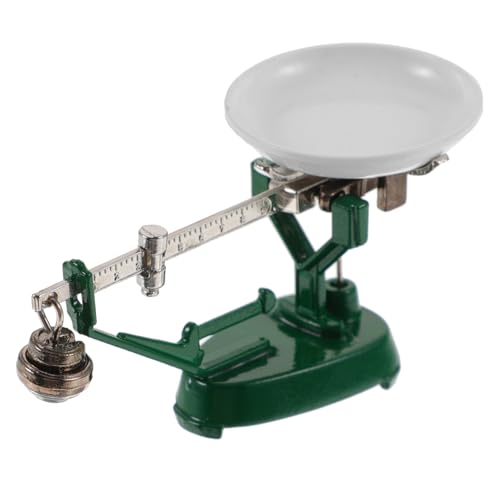 KOMBIUDA 1 Set Puppenhaus Mechanische Waage Zubehör Mini Kinderspielzeug Ornamente Für Dekorationen Das Retro Vintage Ornamente Simulierte Waage Metall von KOMBIUDA