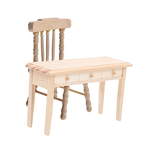 KOMBIUDA 1 Set Puppenhaustisch Und Stühle Kleine Häuser Outdoor Tisch Und Stühle Kleines Outdoor Ornamente Stuhl Für Tische Tischstühle Kleines Kleine Häuser Mini von KOMBIUDA