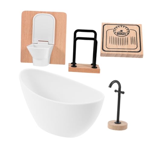 KOMBIUDA 112 Puppenhaus Badezimmer Set Miniatur Toilette Möbel Kit Für Spielzeug KOMBIUDA 112 Puppenhaus Badezimmer Set Miniatur Toilette Möbel Kit Für Spielzeug von KOMBIUDA