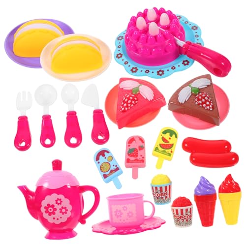 KOMBIUDA 1 Set Realistische Tee-Set Spielzeug Simulation Tee Ware Set Kinder Spielen Spielzeug (gelegentliche Stil) von KOMBIUDA