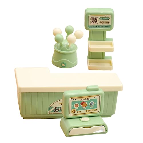 KOMBIUDA 1 Set Registrierkassenmodell Kleinkinderkasse Spielzeugkasse Für Kindermodelle Kinderspielzeug Spielhaus Requisite Kinderkasse Registrierkasse Grüner Kunststoff von KOMBIUDA
