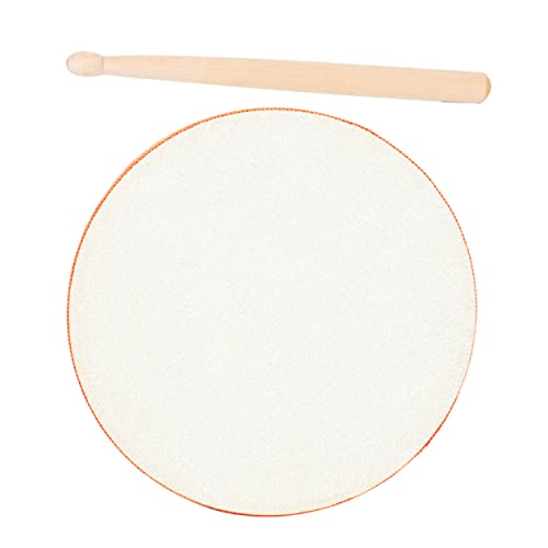 KOMBIUDA 1 Set Schaffell Hand Trommel Instrumente Musik Trommel Trommel Mit Trommel Stick Musik Frühen Bildung Musical Hand Trommeln Holz von KOMBIUDA