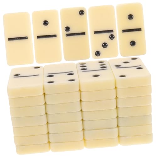 KOMBIUDA 1 Set Set Dominosteine ​​Bausteine ​​Domino Block Brettspiele Haushalt Domino Party Brettspiele Domino Brettspiel Melamin von KOMBIUDA