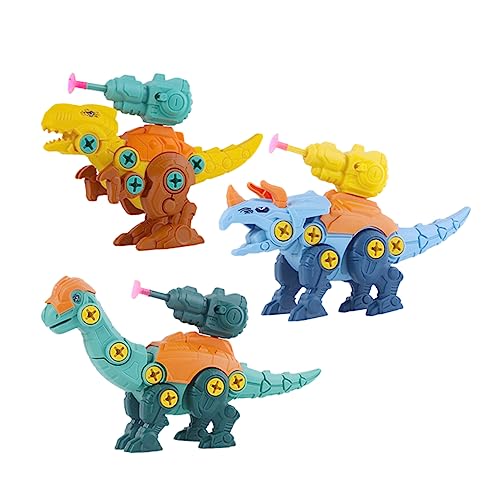 KOMBIUDA 1 Set Tyrannosaurus Kombination Kinderspielzeug Dinosauriermodelle Zum Auseinandernehmen Dinosaurierspielzeug Zum Auseinandernehmen Dinosaurierbauspielzeug Buntes von KOMBIUDA