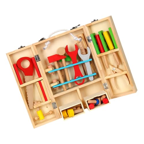 KOMBIUDA 1 Set Werkzeugkasten Kinderspielzeug Werkzeugkoffer Wartungswerkzeug Montage Konstruktionsspielzeug Rollenspiel Reparaturwerkzeug Technisches Wartungsspielzeug Aus KOMBIUDA 1 Set Werkzeugkasten Kinderspielzeug Werkzeugkoffer Wartungswerkzeug Montage Konstruktionsspielzeug Rollenspiel Reparaturwerkzeug Technisches Wartungsspielzeug Aus von KOMBIUDA