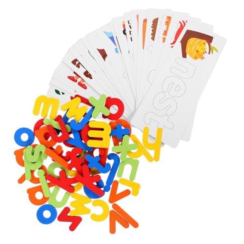 KOMBIUDA 1 Satz Wortbuchstabierspielzeug Kinder Puzzle rätselbuch Kinder Lernaktivitäten im Vorschulalter Alphabet-Rechtschreibspielzeug Spielzeuge Lernspielzeug für Kinder Buchstabenrätsel von KOMBIUDA