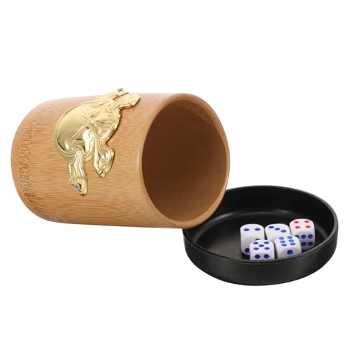 KOMBIUDA 1 Set Würfelbecher Party Würfelbecher Familien Würfelspiele Würfelbecher Bar Würfelbecher Shaker Behälter Würfelzubehör Würfelzubehör Brettspiel von KOMBIUDA