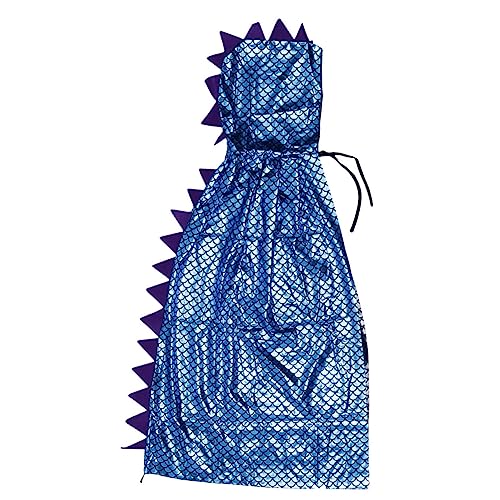 KOMBIUDA 1 Stück Dinosaurier Umhang Halloween umhang Halloween umhang Costume de Halloween Kostüm Party Kap Haube Performance-Umhang für Performance-Mantel Stoff Blue von KOMBIUDA