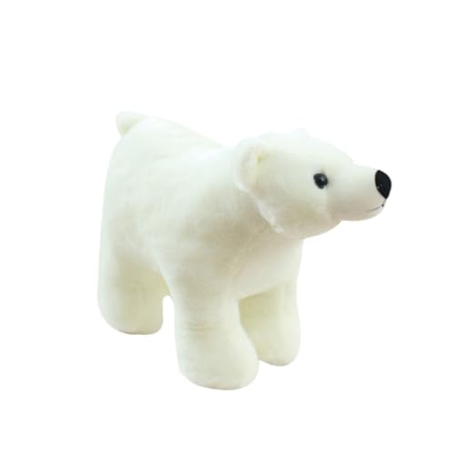 KOMBIUDA 1 Stück Eisbär-Puppe Plüschpuppe Cartoon-bär-Puppe Weiß von KOMBIUDA