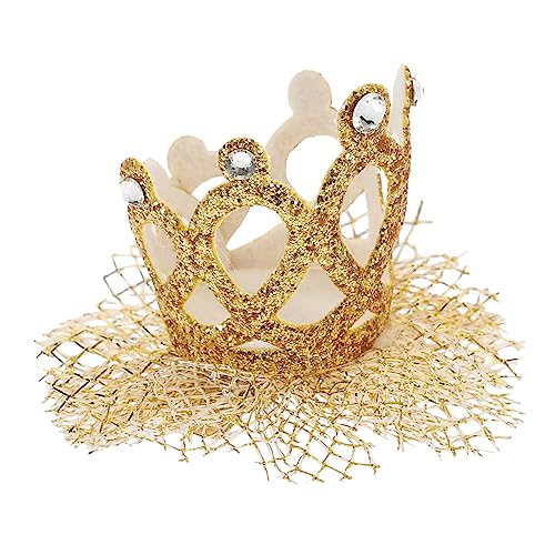 KOMBIUDA 1 Stück Goldene Haarklammer für Geburtstagskrone Party Headpiece Haarspange für Süße Prinzessinnen und Fotoshootings von KOMBIUDA