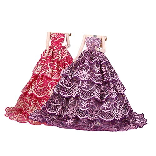 KOMBIUDA Puppe Hochzeitskleid Puppe Partykleid Passende Accessoires Mädchen Kleid Outfit Rosy KOMBIUDA Puppe Hochzeitskleid Puppe Partykleid Passende Accessoires Mädchen Kleid Outfit Rosy von KOMBIUDA