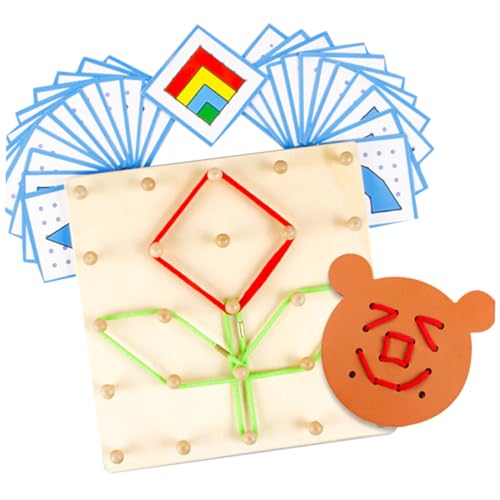 KOMBIUDA 1 Stück Lehrinstrument Puzzle rätselbuch pegboard peg Board Set Puzzle für Nagelbrett-Set rätsel kinderpuzzle Nagelplatte aus Holz Mathematik KOMBIUDA 1 Stück Lehrinstrument Puzzle rätselbuch pegboard peg Board Set Puzzle für Nagelbrett-Set rätsel kinderpuzzle Nagelplatte aus Holz Mathematik von KOMBIUDA