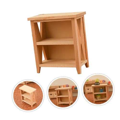 KOMBIUDA 1 Stück Mini Möbel Miniaturmodelldekoration Handgefertigte Miniaturmöbel holzspielzeug Mini Warenregal Lagerregal Regalmodell hölzern Beige KOMBIUDA 1 Stück Mini Möbel Miniaturmodelldekoration Handgefertigte Miniaturmöbel holzspielzeug Mini Warenregal Lagerregal Regalmodell hölzern Beige von KOMBIUDA