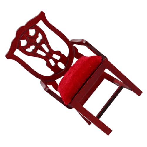 KOMBIUDA Mini-hausmöbelstuhl Aus Holz 1 Stück Mini-Sessel Für Heim-deko Langlebig Und Sicher Glatte Oberfläche Kleines Design Für Miniaturdekoration von KOMBIUDA