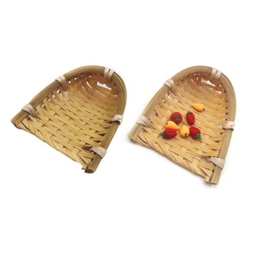 KOMBIUDA Puppenhauszubehör Mini-bambuskorb Kehrschaufel Miniatur-küchendekoration Spielzeug Für Kinder KOMBIUDA Puppenhauszubehör Mini-bambuskorb Kehrschaufel Miniatur-küchendekoration Spielzeug Für Kinder von KOMBIUDA