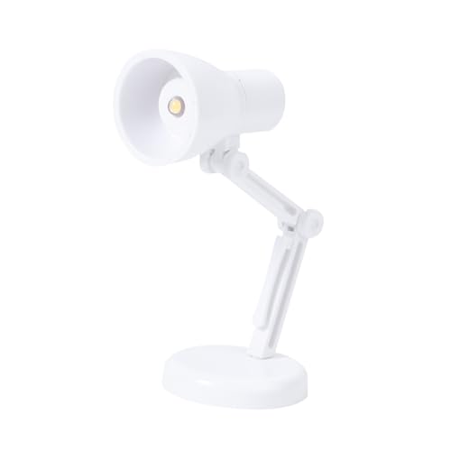 KOMBIUDA 1 Stück Modell Lampe Tischlampe Puppenhauslieferungen Puppenhaus-lampendekoration Möbelmodell Dekoration Mini-lampenspielzeug Mini-möbeldekoration Weiß Plastik von KOMBIUDA