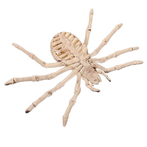 KOMBIUDA 1 Stück Party -Requisiten Skelette Halloween-Tischfiguren Dekorationen Halloween Dekoration Halloween-Dekoration kreatives Halloween-Skelett Kunststoff-Knochen-Spinne Plastik Beige von KOMBIUDA