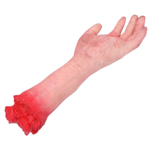 KOMBIUDA 1 Stück Prothetische Requisiten gefälscht Halloween blutige Requisiten Arm Halloween -Dekorationen Halloween Hand Halloween Party Halloween gruselige Hände falsche Hände Vinyl Grey von KOMBIUDA