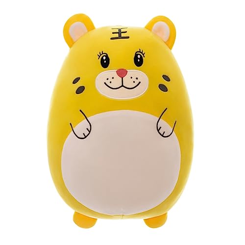 KOMBIUDA 1 Stück Tigerpuppe Tierplüschtier Kinderplüschtier Kinderplüschtier Für Babys Babyspielzeug Stofftierpuppe Tigerornamente Tierplüschpuppe Pp Baumwolle Gelb von KOMBIUDA