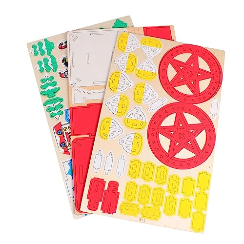 KOMBIUDA 1 Stück Weihnachtsriesenrad -Puzzle für kinderspielzeug Educational Toys Weihnachts weihnachtsbaumdeko weinachtendecor Leichtgewichtiges Holz von KOMBIUDA